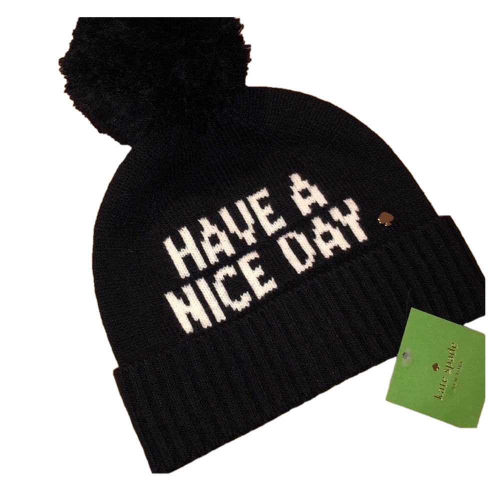 ♠️Kate Spade black NWT gorgeous HAT